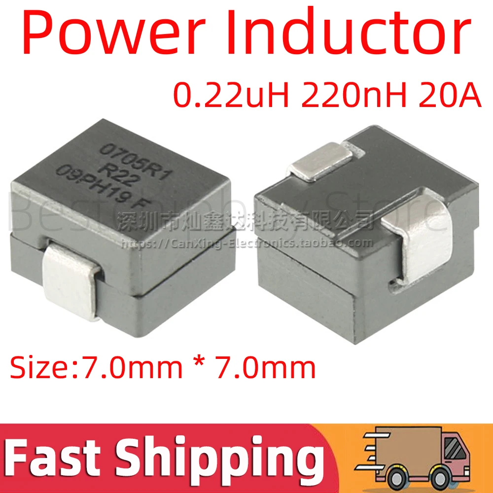 5pcs FP0705R1-R22-R SMD SMT Moulded Power Inductor High Frequency Surface Mount Inductance 0.22uH 220nH 20A High Current Filter
5pcs FP0705R1-R22-R SMD SMT Moulded Power Inductor High Frequency Surface Mount Inductance 0.22uH 220nH 20A High Current Filter