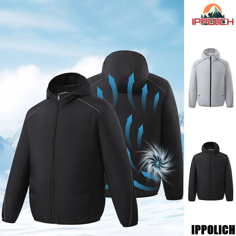 Summer Cooling Jacket Men USB Air Conditioning Long Sleeve Jacket With Reflective Strips Outdoor High Temperature Work Fan Coat
Summer Cooling Jacket Men USB Air Conditioning Long Sleeve Jacket With Reflective Strips Outdoor High Temperature Work Fan Coat