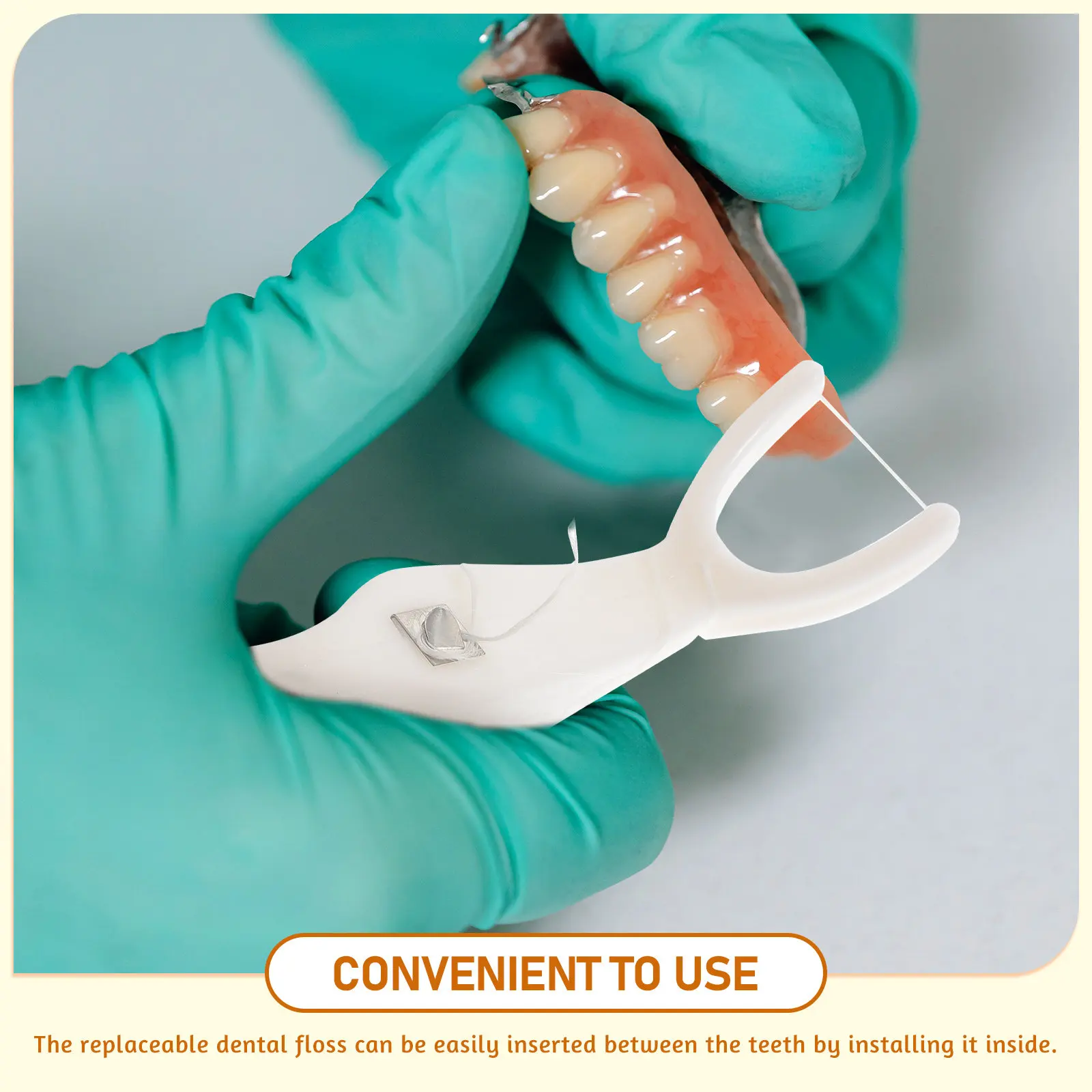 1Pcs Dental Floss Holder Replaceable Portable Lightweight ABS Handle Easy Use Tartar Removal Teeth Care Floss Pick Oral Care
1Pcs Dental Floss Holder Replaceable Portable Lightweight ABS Handle Easy Use Tartar Removal Teeth Care Floss Pick Oral Care