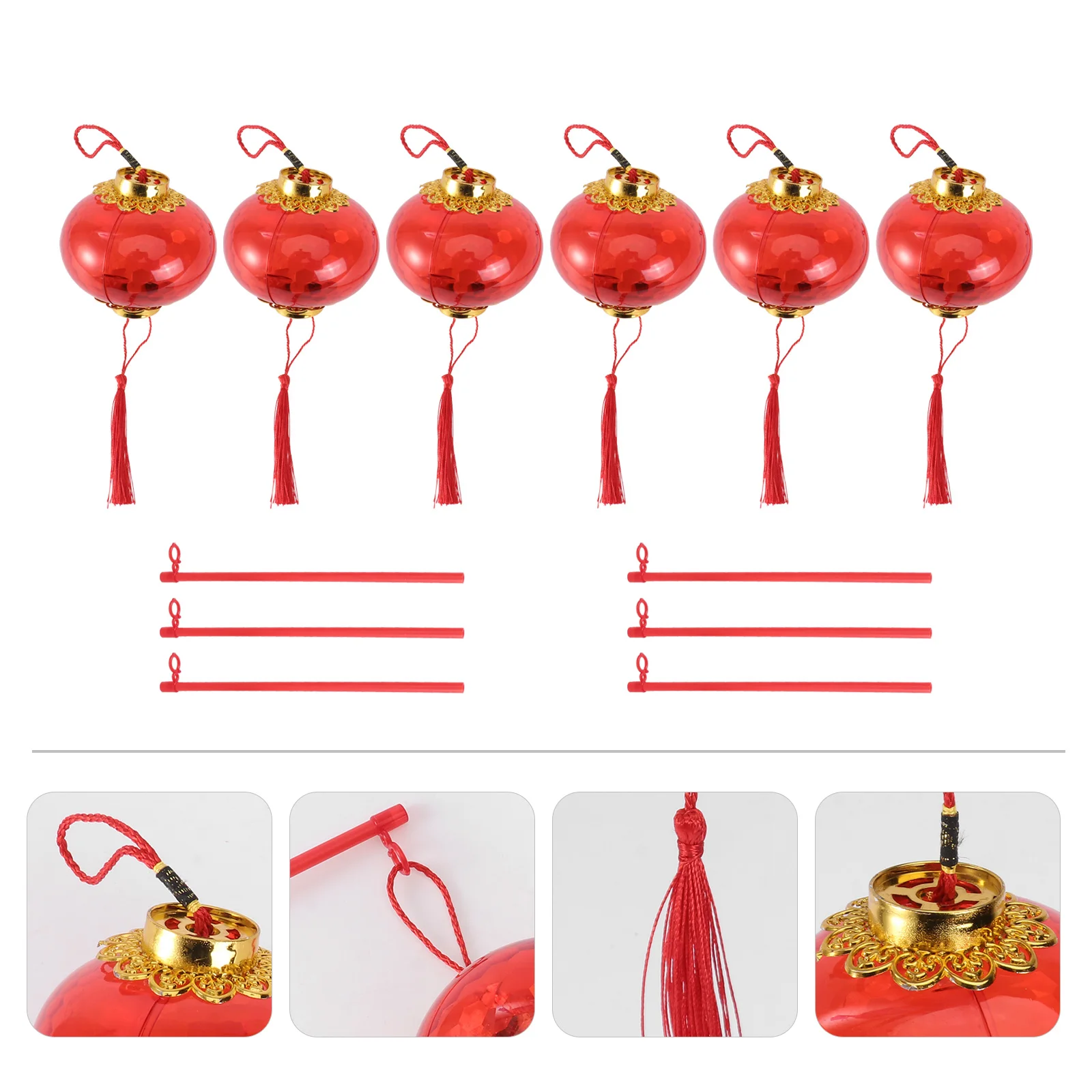 6pcs Glowing Crystal Lantern Festive Luminous New Year Decor Spring H held Portable Lightweight Holiday Warm Atmosphere
6pcs Glowing Crystal Lantern Festive Luminous New Year Decor Spring H held Portable Lightweight Holiday Warm Atmosphere