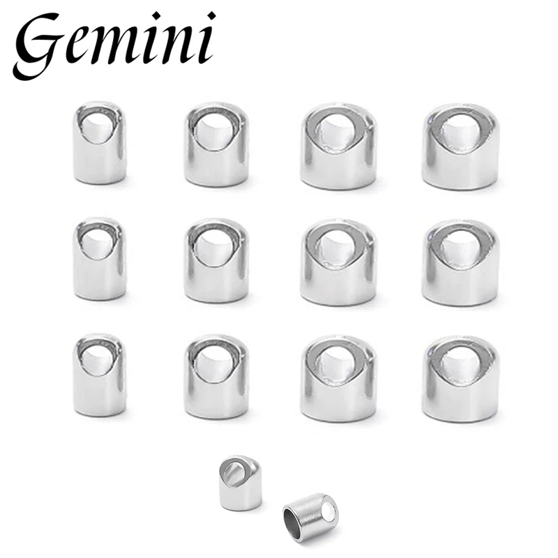 Wholesale 30pcs 316L Stainless Steel Silver End Caps for Leather Cord Large Hole Connection DIY Bracelet Necklace Jewelry Making
Wholesale 30pcs 316L Stainless Steel Silver End Caps for Leather Cord Large Hole Connection DIY Bracelet Necklace Jewelry Making