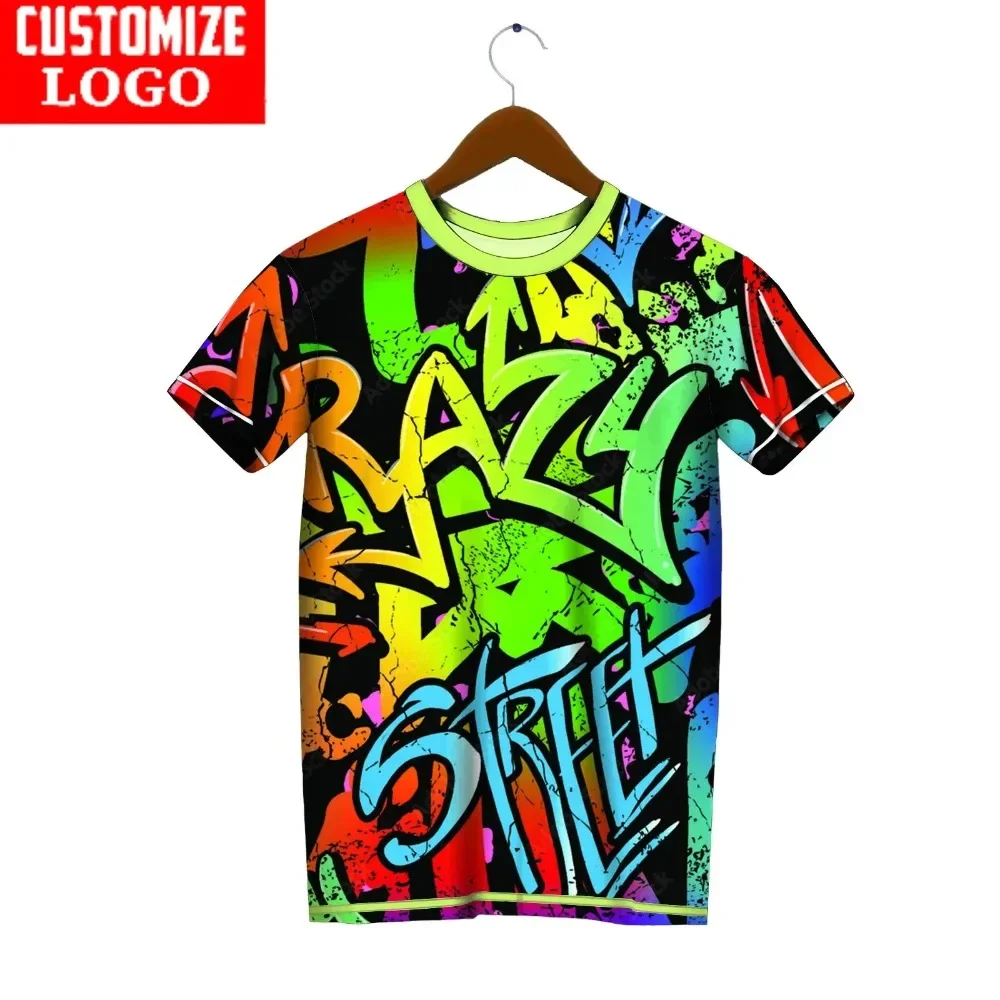 Hip Hop Street T-shirt Men's 3D Graffiti Print Short Sleeve Fashion Personality Men's T-shirt Round Neck Quick Drying Sportswear
Hip Hop Street T-shirt Men's 3D Graffiti Print Short Sleeve Fashion Personality Men's T-shirt Round Neck Quick Drying Sportswear