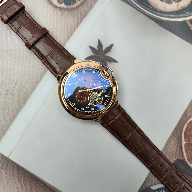 New Fashion Men Tourbillon Watch Luxury Waterproof Luminous Date Automatic Mechanical Mens Watches reloj hommes
New Fashion Men Tourbillon Watch Luxury Waterproof Luminous Date Automatic Mechanical Mens Watches reloj hommes