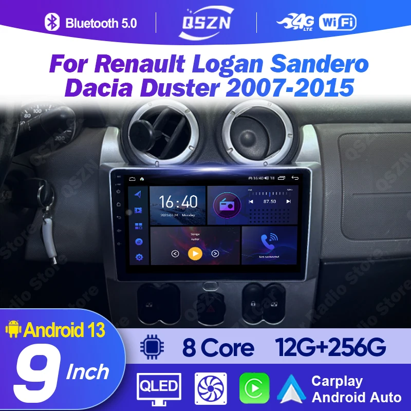 For Renault Logan Sandero Dacia Duster 2007 - 2015 2Din 4G Android 13.0 Car Radio Multimedia Video Player GPS Carplay Navigation
For Renault Logan Sandero Dacia Duster 2007 - 2015 2Din 4G Android 13.0 Car Radio Multimedia Video Player GPS Carplay Navigation