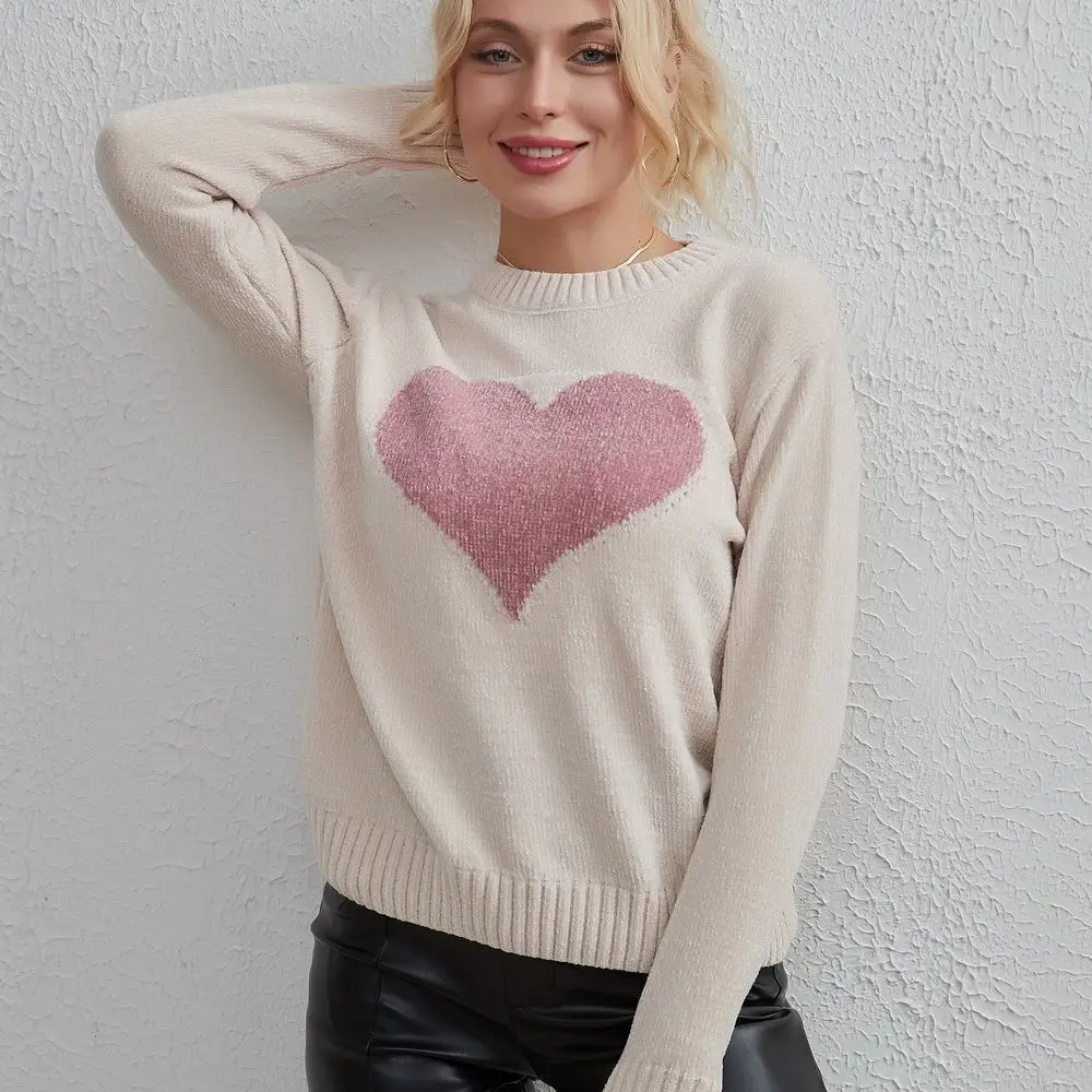 2024 Women's New Spanish INS Sweet Love Versatile Top Simple Fashion Sweater
2024 Women's New Spanish INS Sweet Love Versatile Top Simple Fashion Sweater