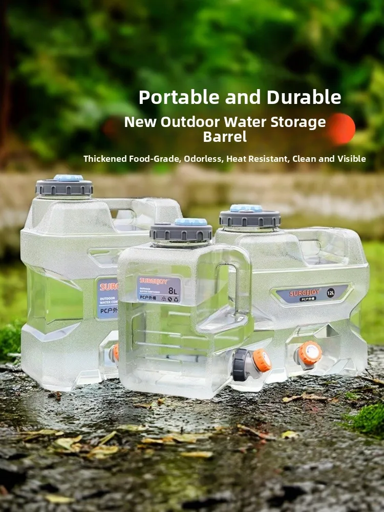Portable Outdoor Water Buet Food ade Pure Transparent Handheld Mineral Water Storage Tank for Car Travel Water Storage
Portable Outdoor Water Buet Food ade Pure Transparent Handheld Mineral Water Storage Tank for Car Travel Water Storage