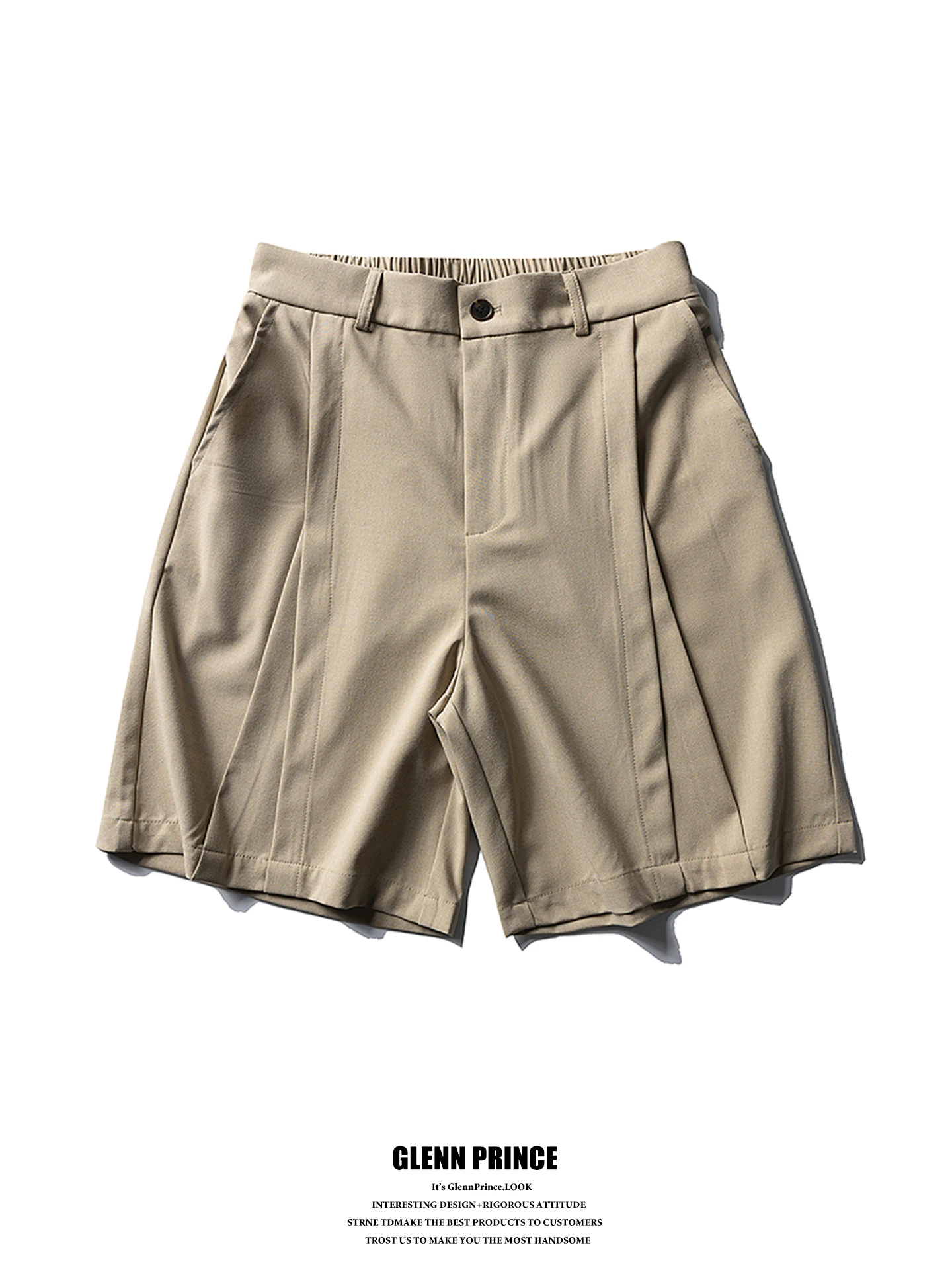 GPstudio Men's Summer Trendy Pleated Elastic Waist Pants Shorts Five-Quarter Straight Cut Loose Fit Casual Style Pure Color
GPstudio Men's Summer Trendy Pleated Elastic Waist Pants Shorts Five-Quarter Straight Cut Loose Fit Casual Style Pure Color