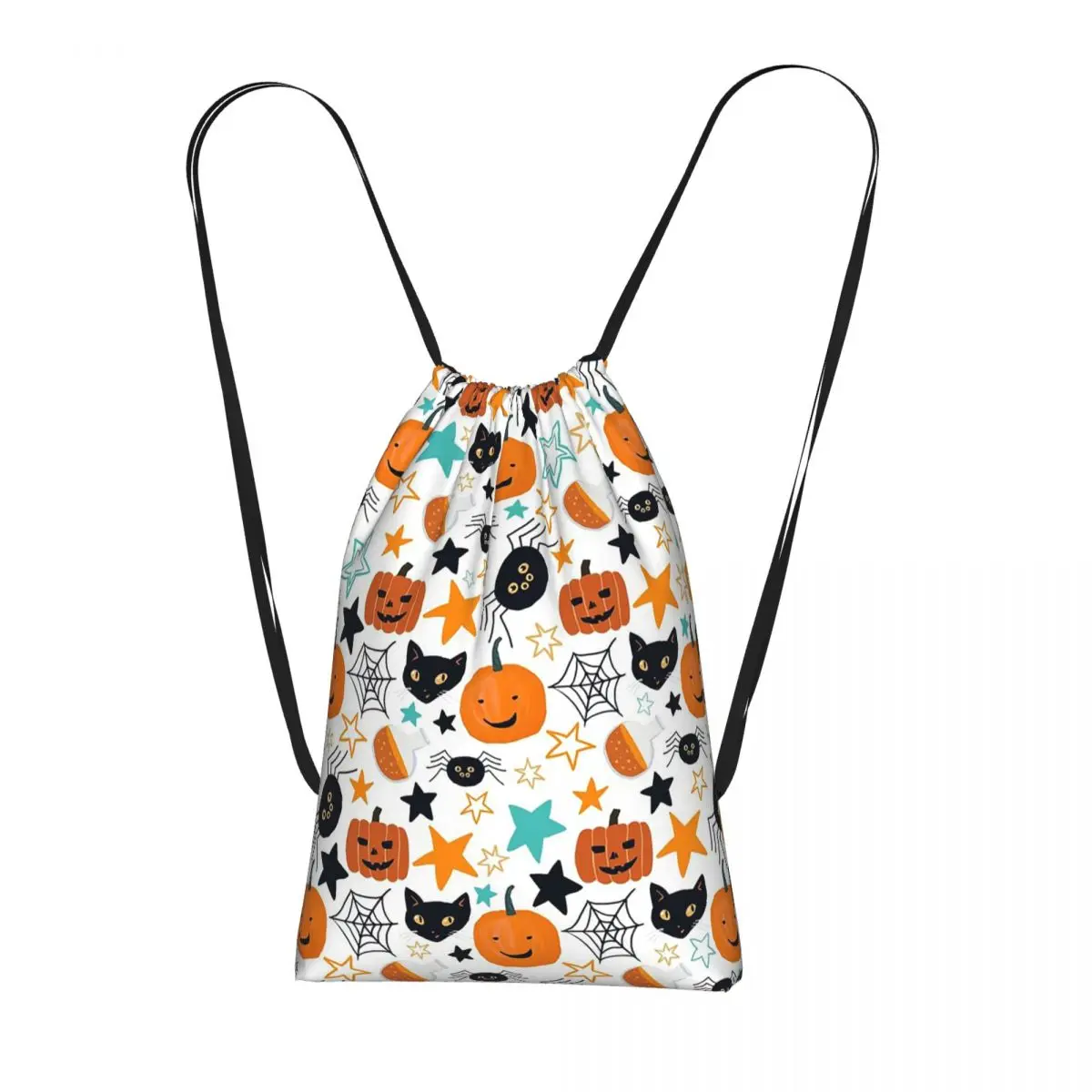 Cute Cat Pumpkin And Spider Web Halloween Backpacks Casual Drawstring Bags Sports Bag Book Bags for Man Woman School
Cute Cat Pumpkin And Spider Web Halloween Backpacks Casual Drawstring Bags Sports Bag Book Bags for Man Woman School