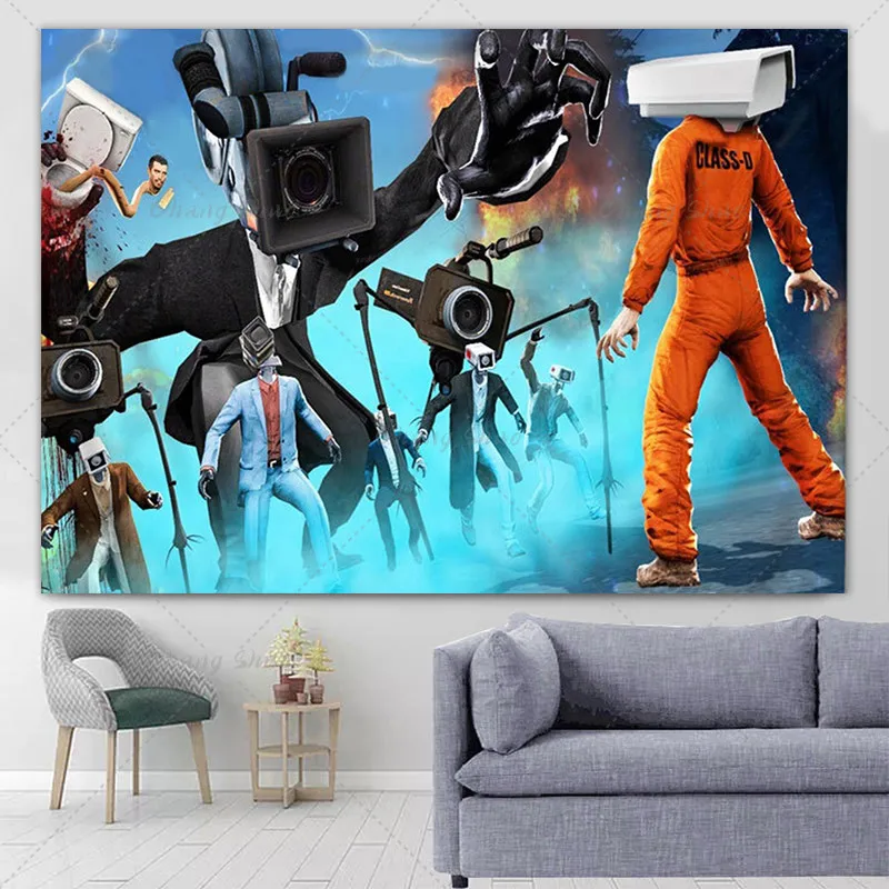 Skibidi Toilet Game Theme Backdrop Toilet Man Funny Photography Background Kids Boys Birthday Party Decor Banner Photo Studio
Skibidi Toilet Game Theme Backdrop Toilet Man Funny Photography Background Kids Boys Birthday Party Decor Banner Photo Studio