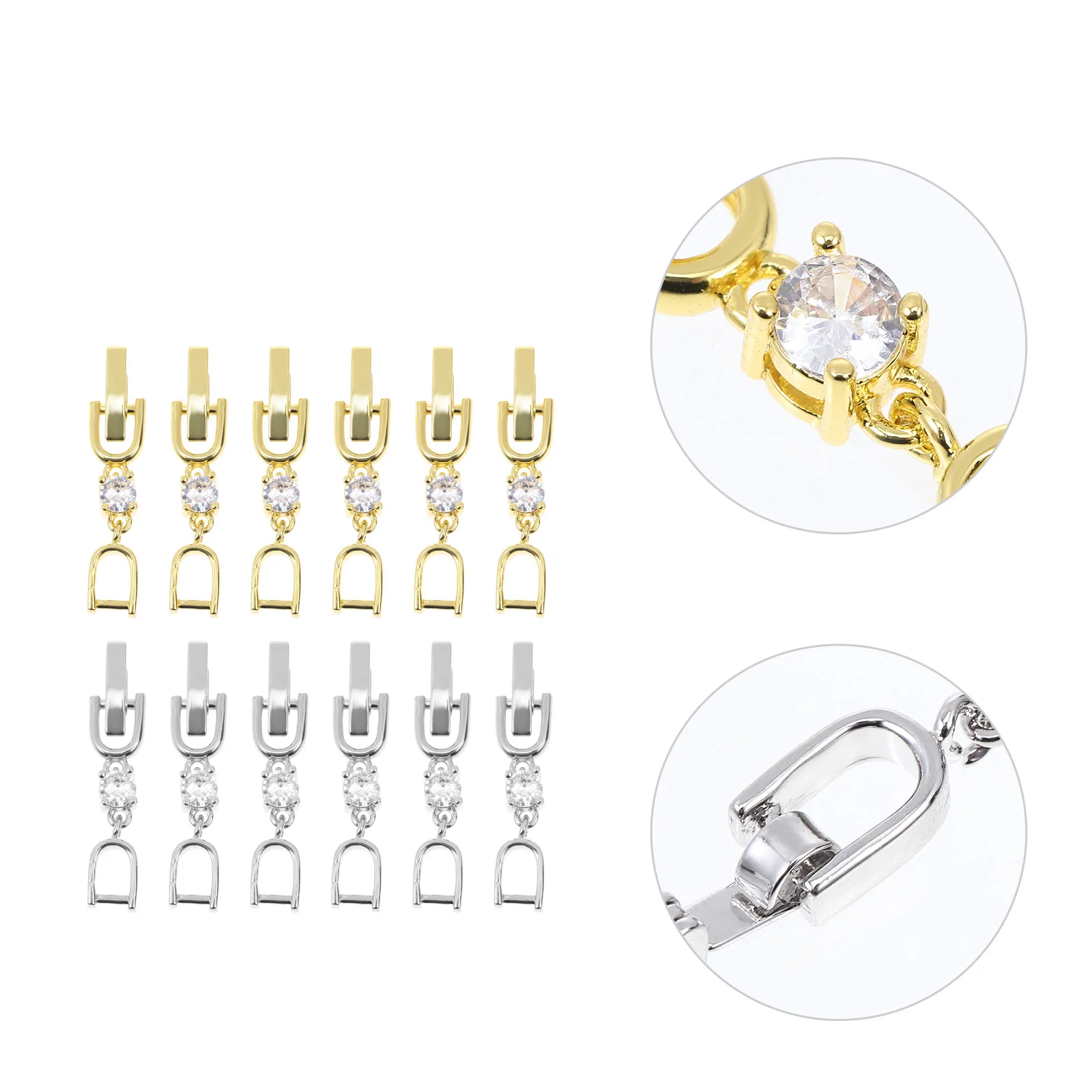 12 Pcs Bracelet Necklace Extender Fold over Jewelry Clasp Alloy Extending Extension Chains
12 Pcs Bracelet Necklace Extender Fold over Jewelry Clasp Alloy Extending Extension Chains
