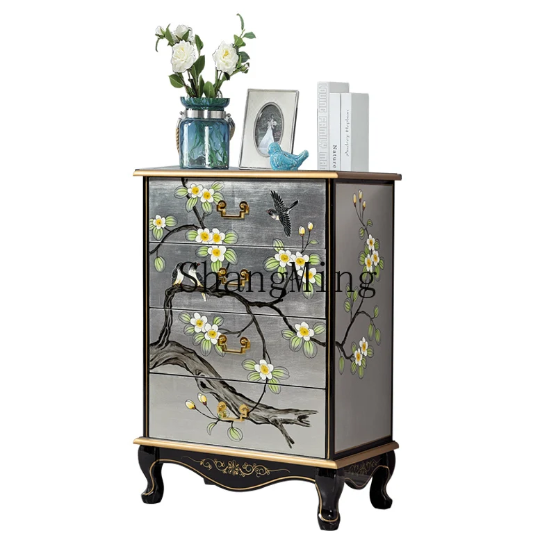 LXY new Chinese solid wood storage cabinet Chinese painted four chest cabinet living room storage drawer cabinet
LXY new Chinese solid wood storage cabinet Chinese painted four chest cabinet living room storage drawer cabinet