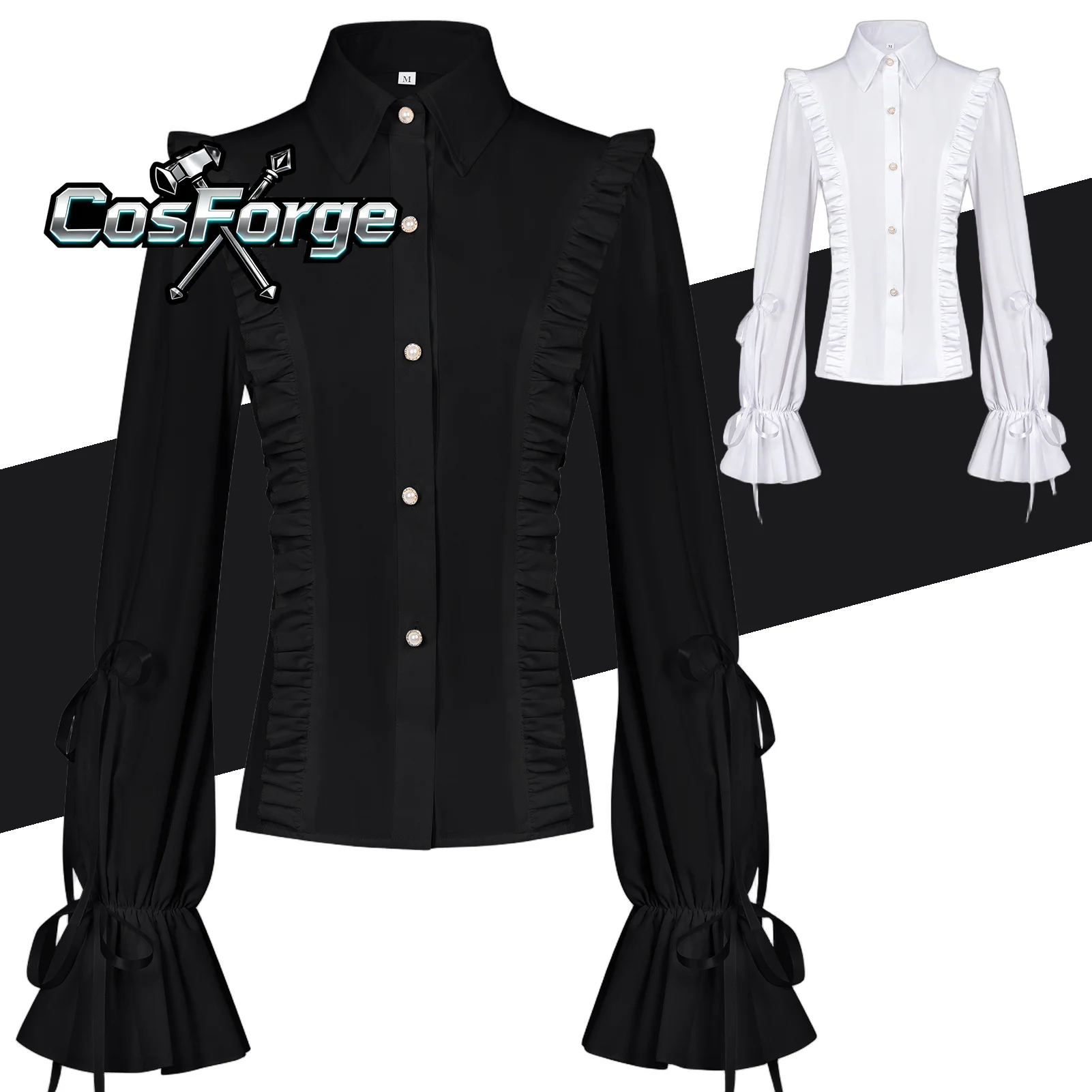 Women Lolita Gothic Punk Ruffle Shirt - Prince Princess Vintage Long Sleeve Slim Blouse
Women Lolita Gothic Punk Ruffle Shirt - Prince Princess Vintage Long Sleeve Slim Blouse