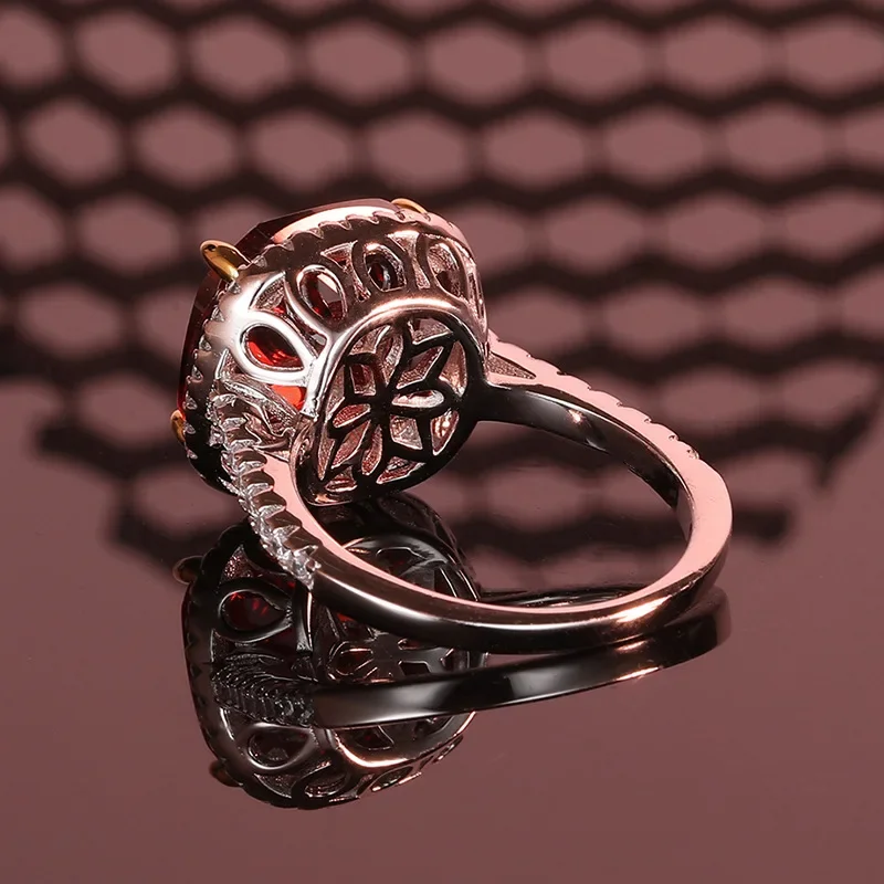 GoldEclat Luxury Solid Platinum PT950 Women's Pigeon Blood Red Diamond Ring
GoldEclat Luxury Solid Platinum PT950 Women's Pigeon Blood Red Diamond Ring