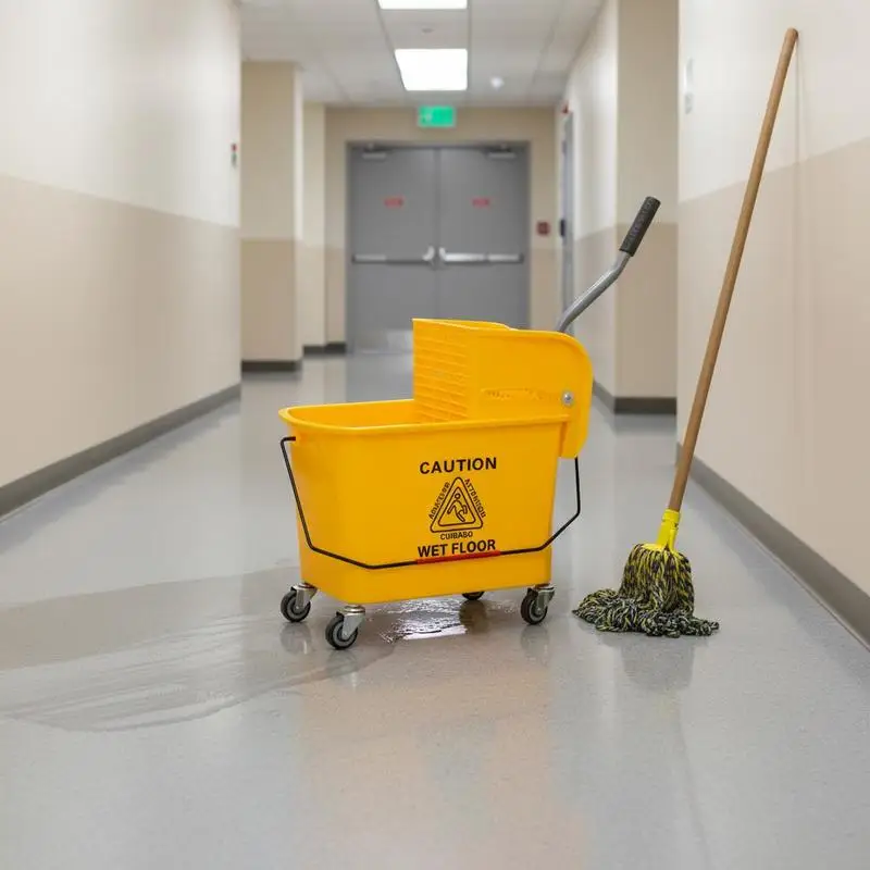 20L Mop Bucket on Wheels, with Water Separation Panel - Yellow
20L Mop Bucket on Wheels, with Water Separation Panel - Yellow
