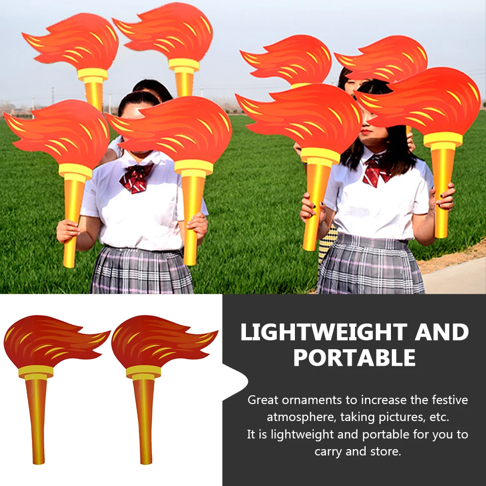 2pcs Simulation Torch Prop Realistic Paper Sports Torch for Birthday Preschool Sports Ceremony Kids Stage Decoration
2pcs Simulation Torch Prop Realistic Paper Sports Torch for Birthday Preschool Sports Ceremony Kids Stage Decoration