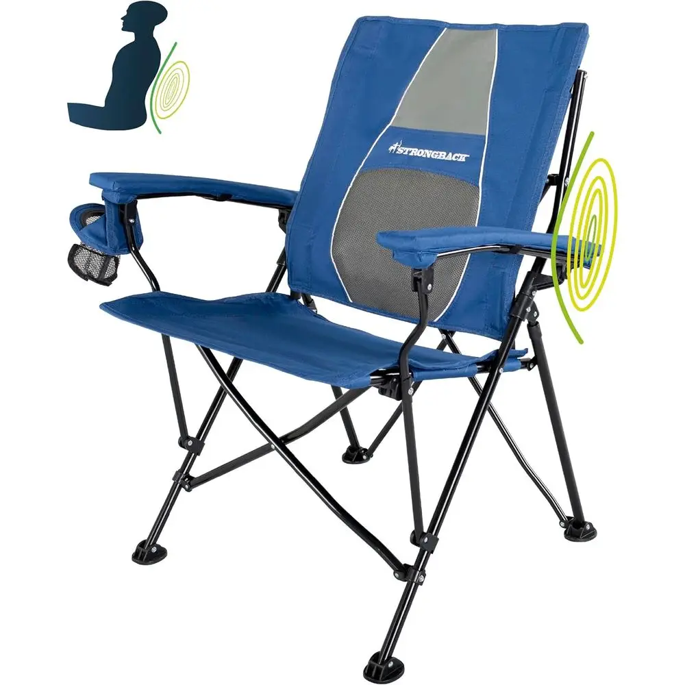 Складное кресло-шезлонг Elite для кемпинга и отдыха на природе, сверхпрочное, с поясничной опорой и портативной сумкой для переноски - темно-синий/серый
Складное кресло-шезлонг Elite для кемпинга и отдыха на природе, сверхпрочное, с поясничной опорой и портативной сумкой для переноски - темно-синий/серый