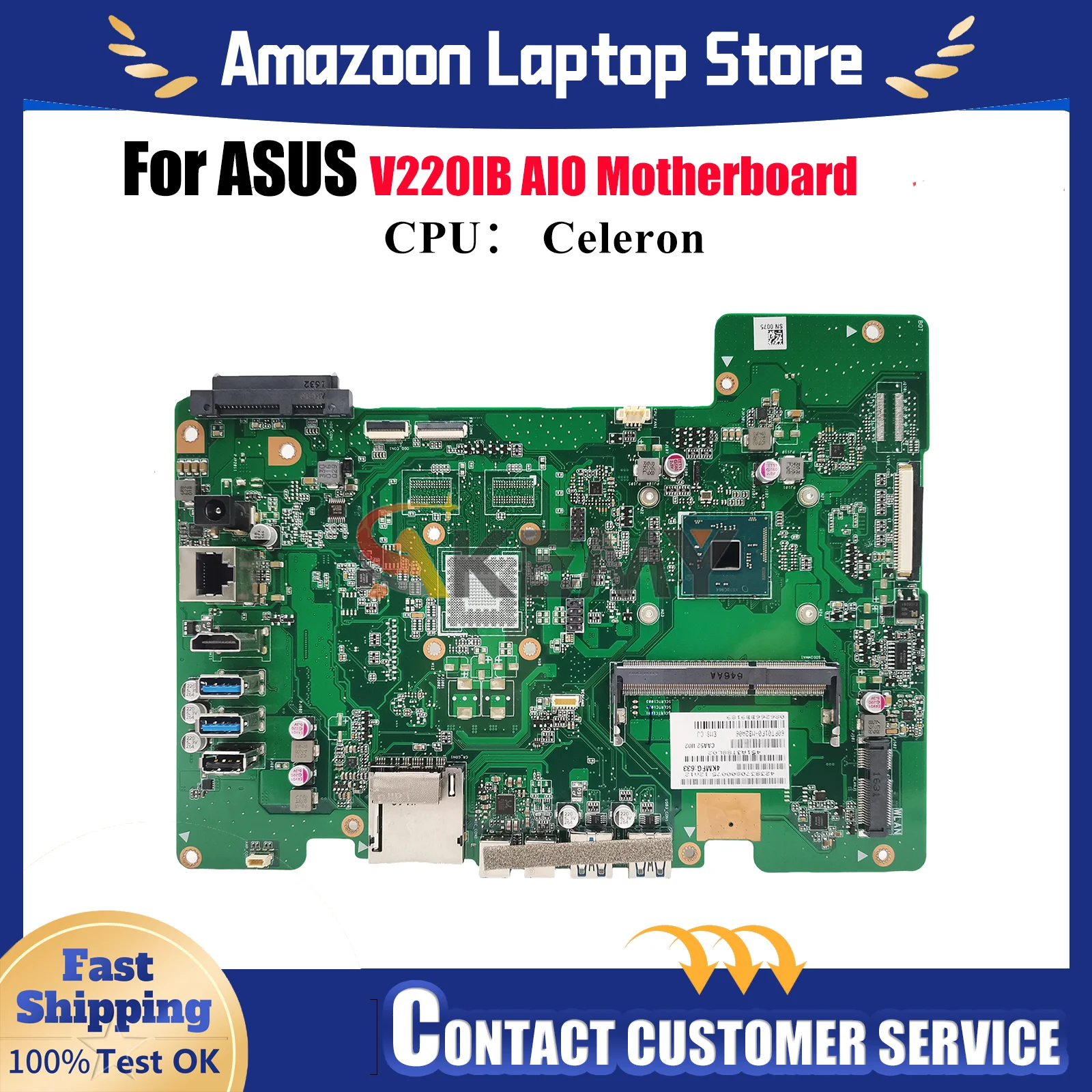 V220IB Motherboard For ASUS Vivo AiO V220IB V220I V220IC V220IA Mainboard With Celeron CPU 100% tests OK fast shipping stk
V220IB Motherboard For ASUS Vivo AiO V220IB V220I V220IC V220IA Mainboard With Celeron CPU 100% tests OK fast shipping stk