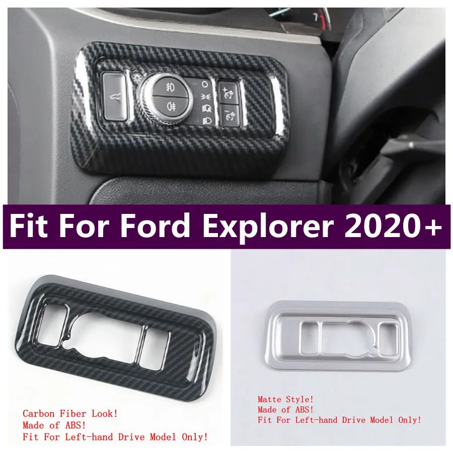 Auto Head Light Lamp Switch Button Decoration Frame Cover Trim Fit For Ford Explorer 2020 - 2023 Interior Accessories
Auto Head Light Lamp Switch Button Decoration Frame Cover Trim Fit For Ford Explorer 2020 - 2023 Interior Accessories
