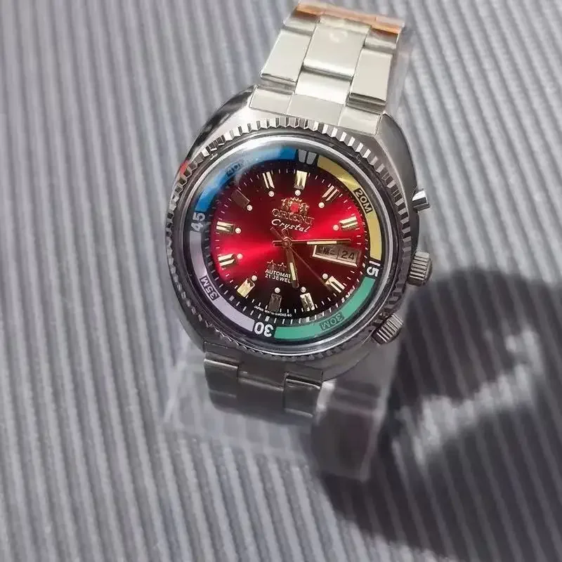 DFDG Orient Men's Sports Casual Watch with Japanese Automatic Movement, Full Function, Stainless Steel, World Time
DFDG Orient Men's Sports Casual Watch with Japanese Automatic Movement, Full Function, Stainless Steel, World Time