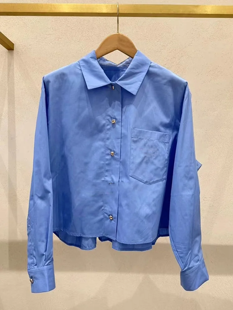 Elite Ladies' Pure Color Neck Shirt Embroidered Decoration Cotton Long Sleeve Spring Summer Fashion French Style Loose Fit
Elite Ladies' Pure Color Neck Shirt Embroidered Decoration Cotton Long Sleeve Spring Summer Fashion French Style Loose Fit