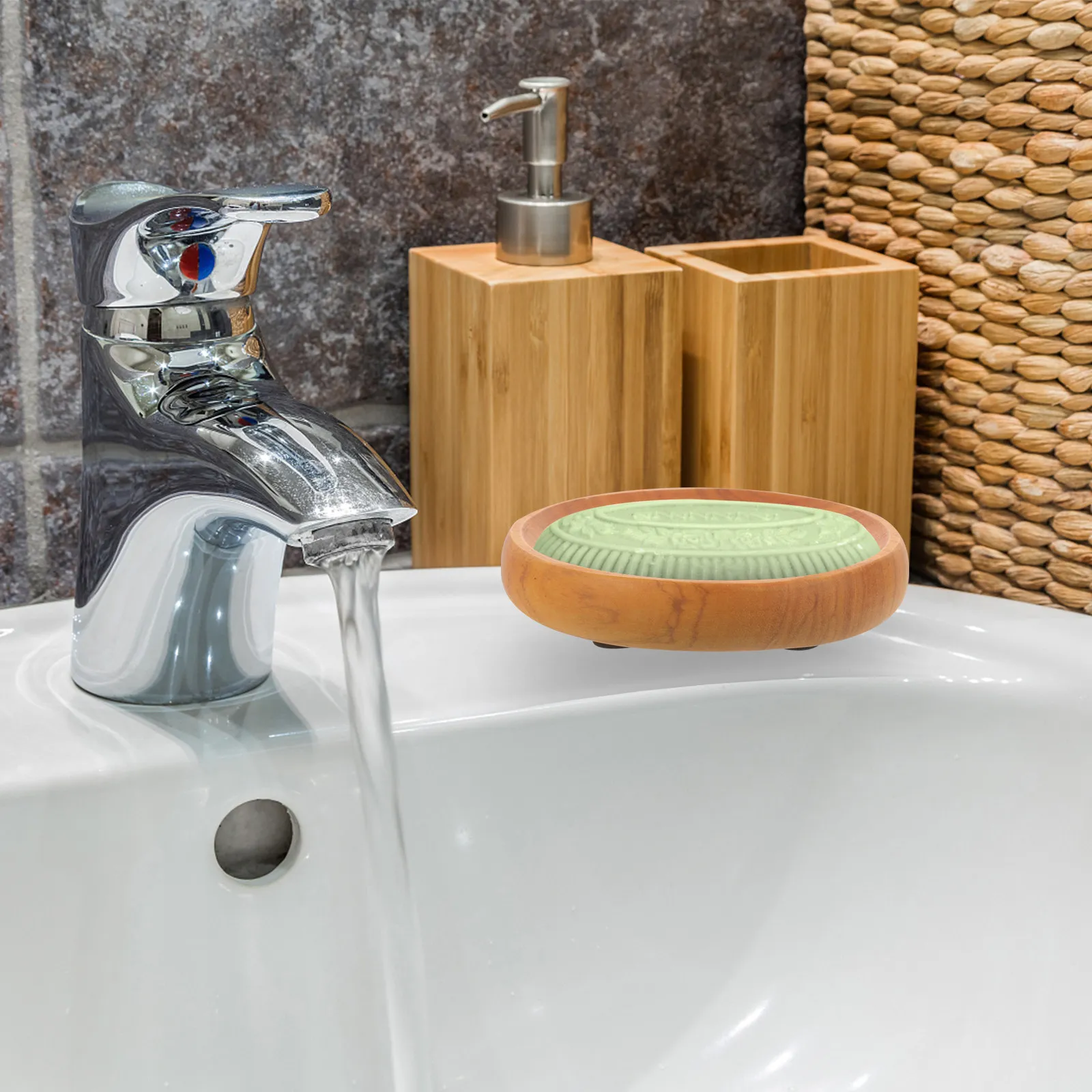 Drainage Soap Holder Rustic Wood Dish Bathroom Counter Draining Farmhouse Small Kitchen
Drainage Soap Holder Rustic Wood Dish Bathroom Counter Draining Farmhouse Small Kitchen