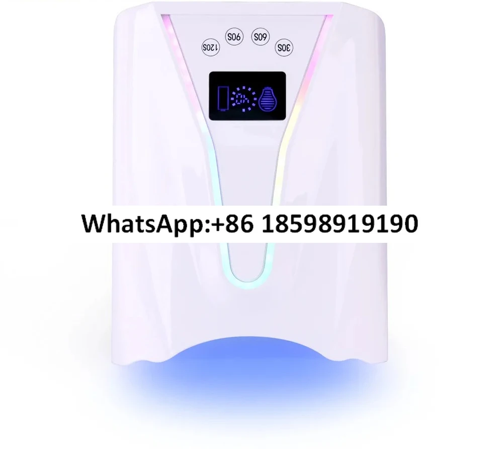 Portable wireless charging rainbow atmosphere light 128W fast curing LCD timer auto-sensing nail light 
Portable wireless charging rainbow atmosphere light 128W fast curing LCD timer auto-sensing nail light