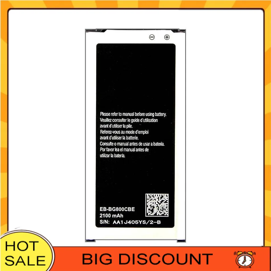 Mobile Phone Battery EB-BG800BBE 2100Mah For Samsung Galaxy S5 Mini S5mini G870 G870W G870A SM-G800F SM-G800H EB BG800BBE
Mobile Phone Battery EB-BG800BBE 2100Mah For Samsung Galaxy S5 Mini S5mini G870 G870W G870A SM-G800F SM-G800H EB BG800BBE