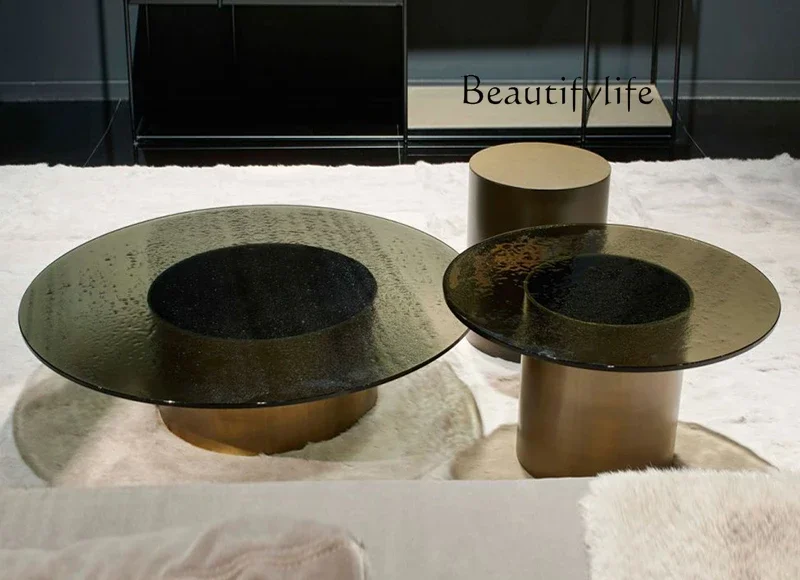 X Nordic Simple Modern Creative Designer Living Room Light Luxury Round Combination Glass Coffee Table
X Nordic Simple Modern Creative Designer Living Room Light Luxury Round Combination Glass Coffee Table