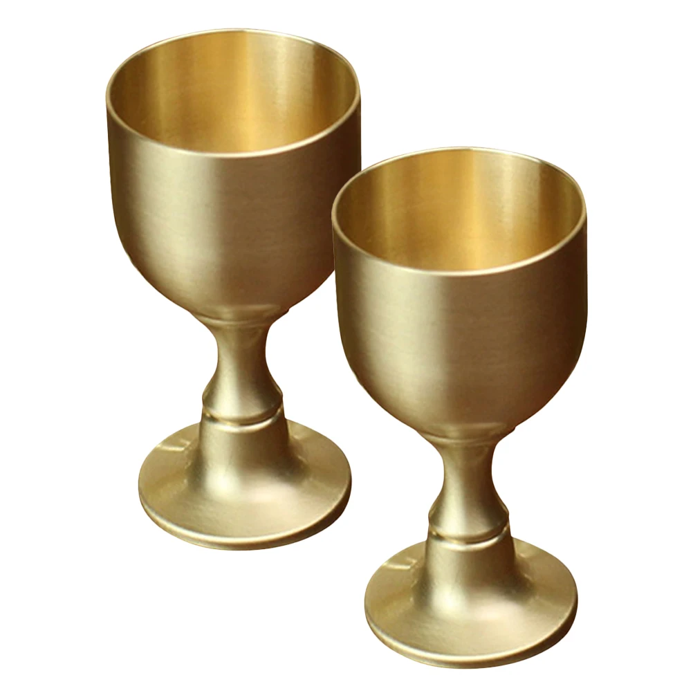 2 Pcs Brass Glass Drinking Goblets Large Capacity Cup Pentagram Copper Alloy Cups Ornamental Travel
2 Pcs Brass Glass Drinking Goblets Large Capacity Cup Pentagram Copper Alloy Cups Ornamental Travel