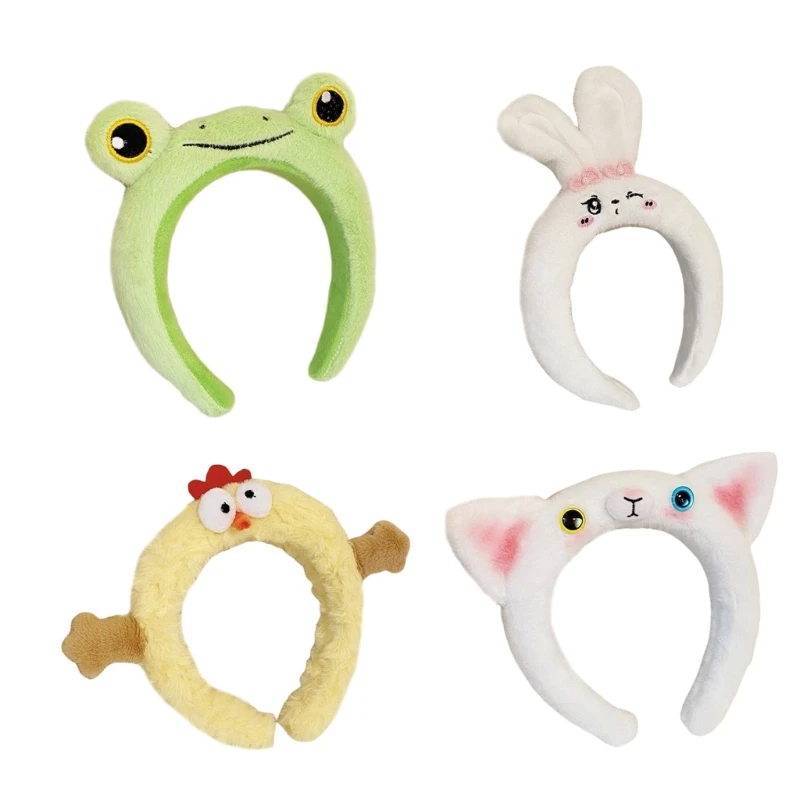 652F Animal Hairband for Face Washing Headband Music Festival Headwear Children Plush Hairhoop Family Gathering Headpiece
652F Animal Hairband for Face Washing Headband Music Festival Headwear Children Plush Hairhoop Family Gathering Headpiece
