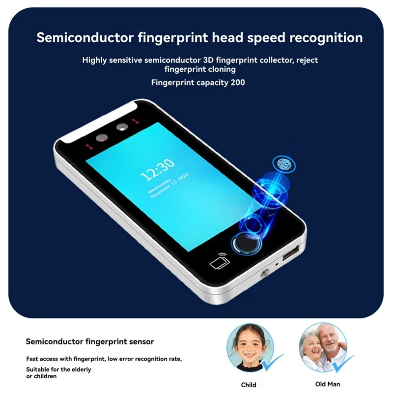 Intelligent Biometric Fingerprint Time Attendance Machine 5000 Users 5In Touch Lcd 2MP Camera Time Attendance B-ABVK
Intelligent Biometric Fingerprint Time Attendance Machine 5000 Users 5In Touch Lcd 2MP Camera Time Attendance B-ABVK