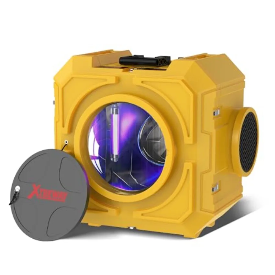 Commercial air purifier for water damage, construction, industrial and home use: 800CFM HEPA air scrubber with 4-stage filtrati
Commercial air purifier for water damage, construction, industrial and home use: 800CFM HEPA air scrubber with 4-stage filtrati