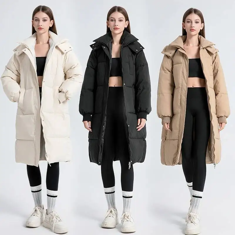 Thick Cotton Padded Jacket Women Korean Loose Hooded Medium Long Puffer Jackets Female Autumn Winter Parkas Mujer Outwear
Thick Cotton Padded Jacket Women Korean Loose Hooded Medium Long Puffer Jackets Female Autumn Winter Parkas Mujer Outwear