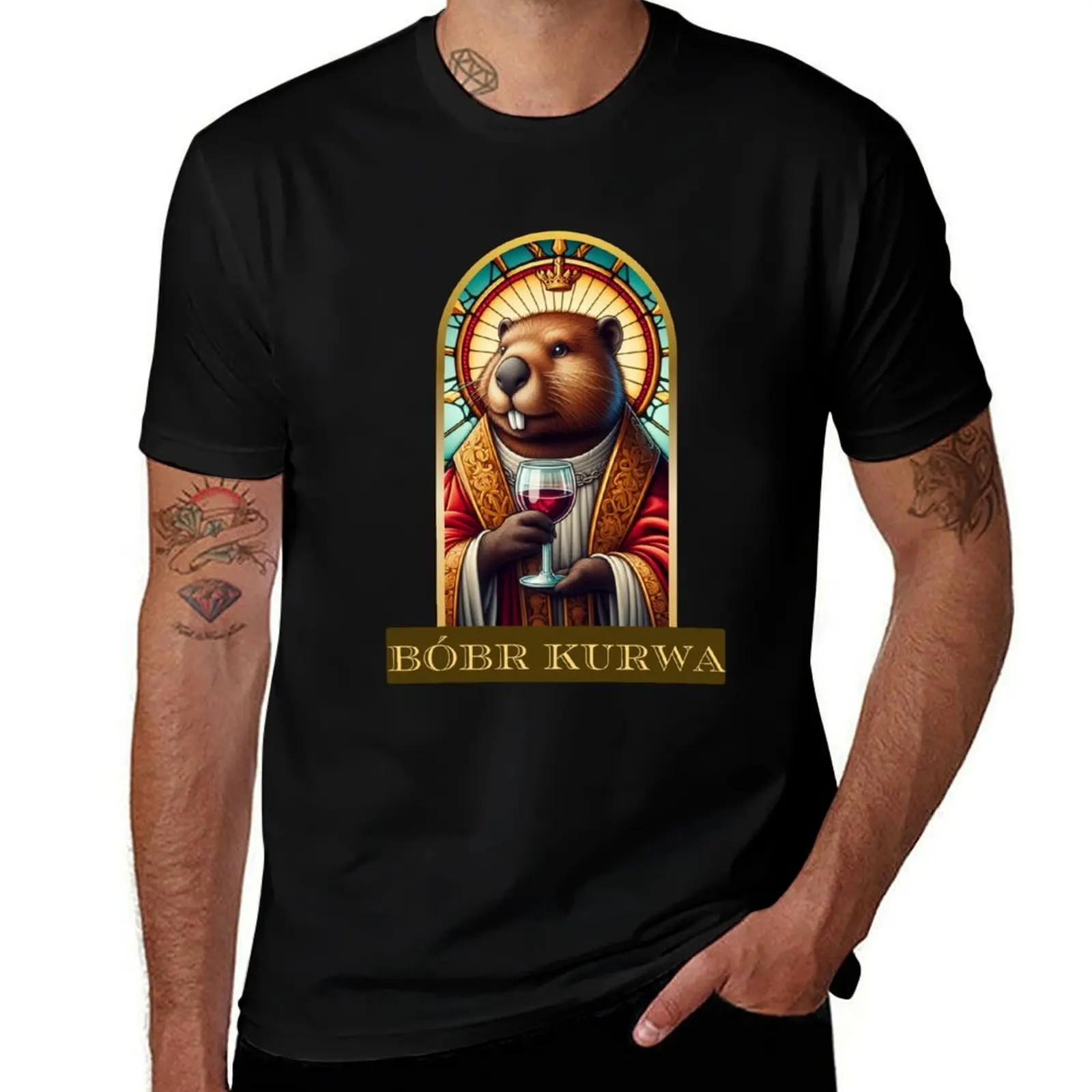 Saint Bóbr Kurwa T-Shirt graphics topping Aesthetic clothing fitted t shirts for men
Saint Bóbr Kurwa T-Shirt graphics topping Aesthetic clothing fitted t shirts for men
