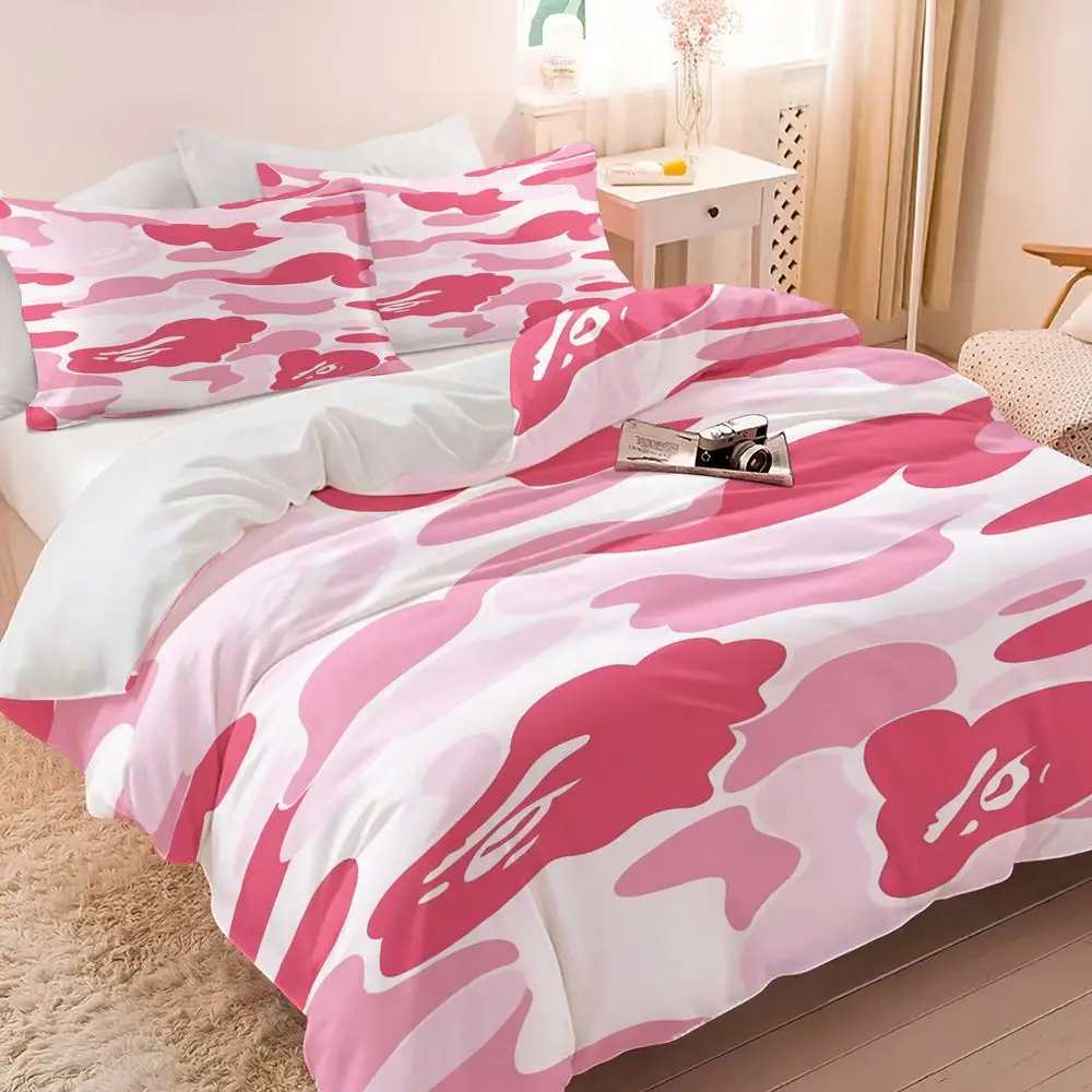 Pink Camouflage Print Duvet Cover Set(1 Duvet Cover & 1/2 Pillowcase) Soft Aesthetic Bedding Set Modern Trendy Bedroom Decor
Pink Camouflage Print Duvet Cover Set(1 Duvet Cover & 1/2 Pillowcase) Soft Aesthetic Bedding Set Modern Trendy Bedroom Decor