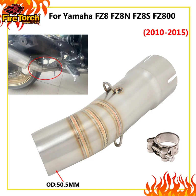 Motorcycle Exhaust Escape Systems Muffler 51mm Middle Link Pipe Slip On For Yamaha FZ8 Fazer FZ8N FZ8S FZ800 2010 - 2015
Motorcycle Exhaust Escape Systems Muffler 51mm Middle Link Pipe Slip On For Yamaha FZ8 Fazer FZ8N FZ8S FZ800 2010 - 2015