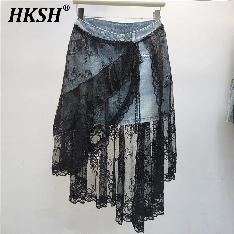 HKSH Новый летний женский модный комплект из двух предметов Y2K High Street с нерегулярной сеткой в стиле пэчворк, повседневная короткая джинсовая юбка трапециевидной формы HK5898
HKSH Новый летний женский модный комплект из двух предметов Y2K High Street с нерегулярной сеткой в стиле пэчворк, повседневная короткая джинсовая юбка трапециевидной формы HK5898