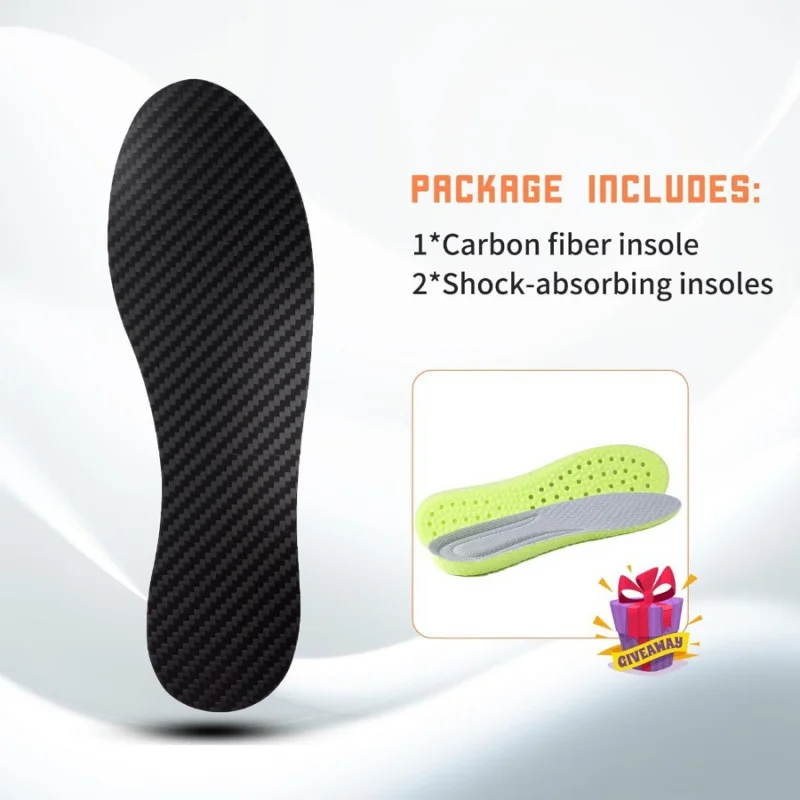 1.2MM Carbon Fiber Insoles Football Basketball Sports Shoes Shock Absorption Racing Pads Running Cleat Full Palm Anti-Stud 
1.2MM Carbon Fiber Insoles Football Basketball Sports Shoes Shock Absorption Racing Pads Running Cleat Full Palm Anti-Stud