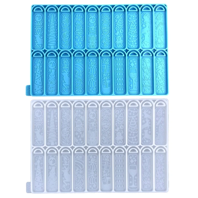 DIY Christmas Bookmarks Collection Keychain Silicone Epoxy Mold DIY Necklace Pendant Mould for Christmas Gift Craft
DIY Christmas Bookmarks Collection Keychain Silicone Epoxy Mold DIY Necklace Pendant Mould for Christmas Gift Craft