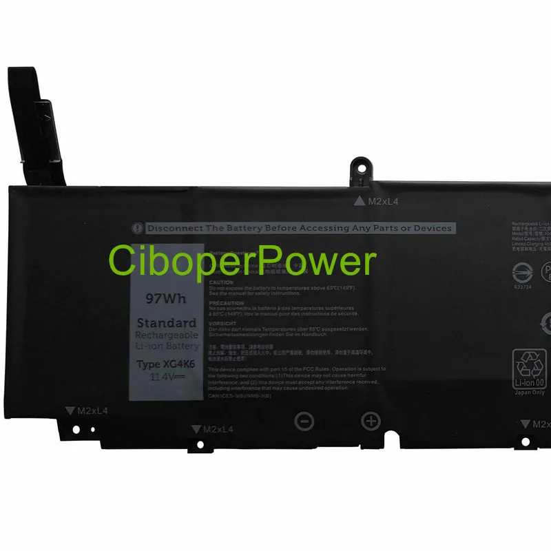 High quality 97Wh XG4K6 Battery for 17 9700 5750 F8CPG 5XJ6R 01RR3 XG4K6, 01RR3, F8CPG
High quality 97Wh XG4K6 Battery for 17 9700 5750 F8CPG 5XJ6R 01RR3 XG4K6, 01RR3, F8CPG