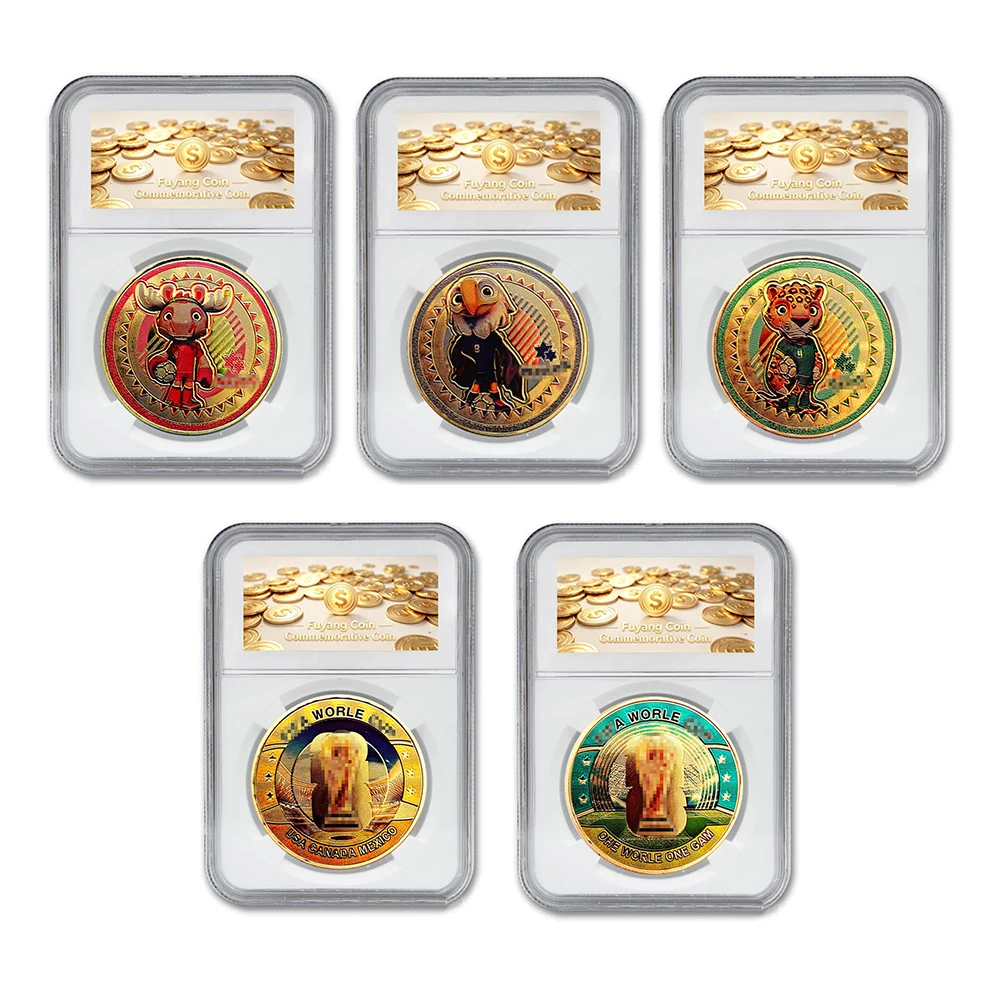 Hot 2026 International Football Commemorative Coin US Canada Mexico Team Badge Souvenir Decoration Fan Collection Gift
Hot 2026 International Football Commemorative Coin US Canada Mexico Team Badge Souvenir Decoration Fan Collection Gift