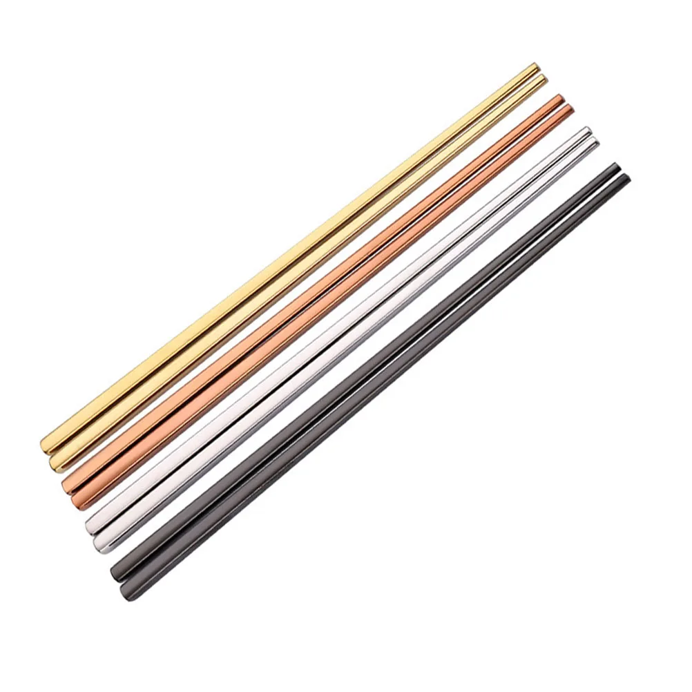 4 Pairs Stainless Steel Chopsticks Food Serving Home Tableware Heat Resistant Non Slip Japanese Chinese Style Dining
4 Pairs Stainless Steel Chopsticks Food Serving Home Tableware Heat Resistant Non Slip Japanese Chinese Style Dining