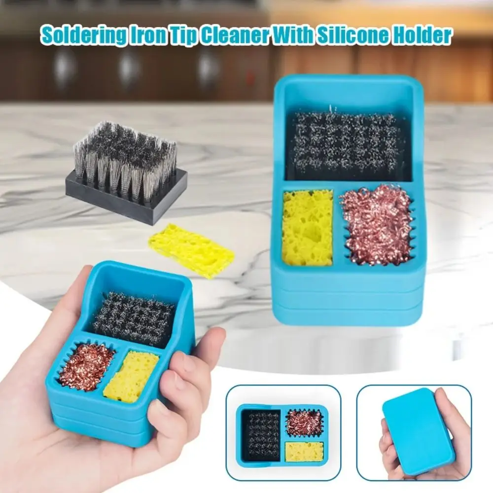 3 в 1, коробка для чистки жал для паяльника, стальная щетка, губка, медная проволока, 3 режима очистки, сварочная головка, оловянный шлак, инструмент для удаления чистки
3 в 1, коробка для чистки жал для паяльника, стальная щетка, губка, медная проволока, 3 режима очистки, сварочная головка, оловянный шлак, инструмент для удаления чистки