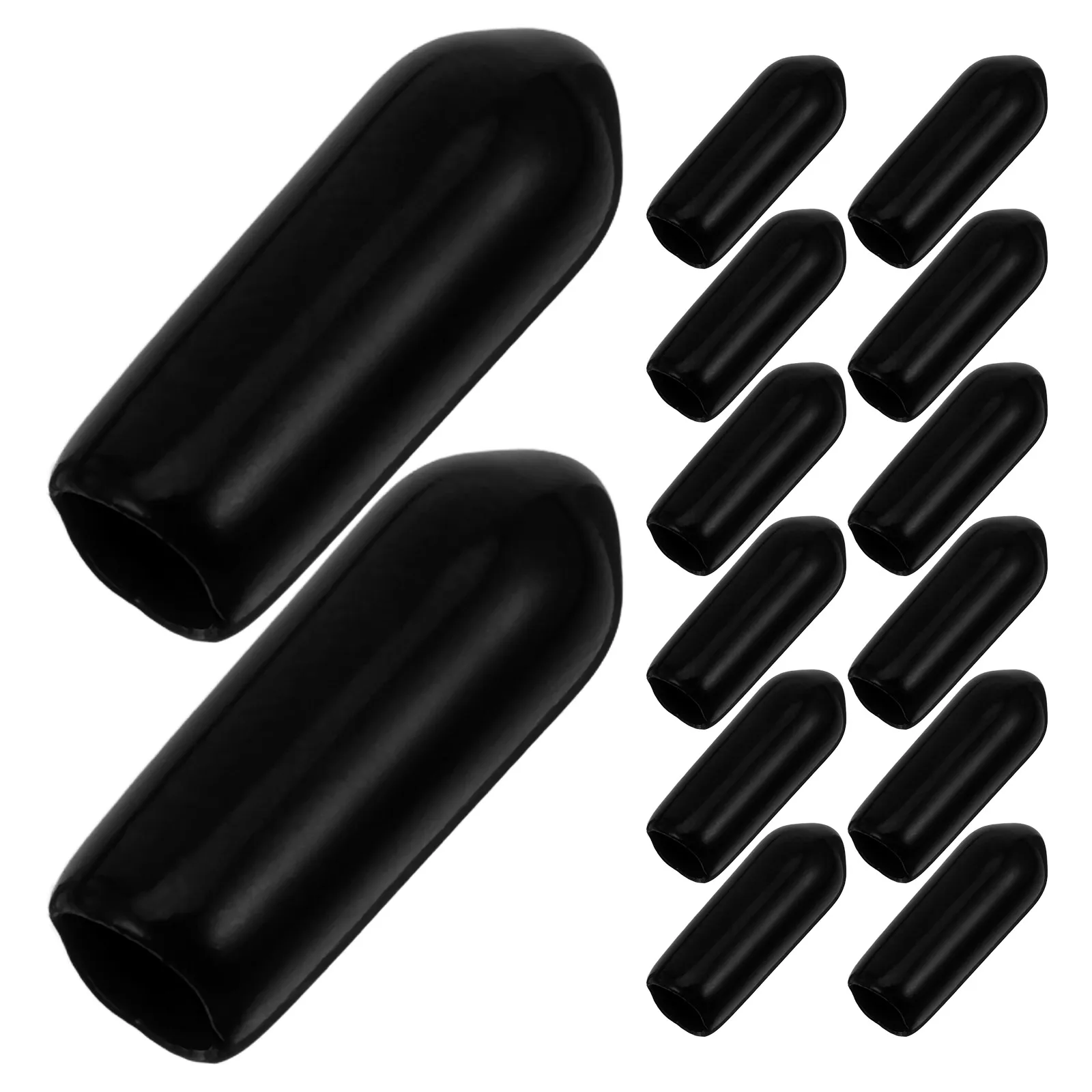300 Pcs Pegboard Hook Tips End Caps Black Protective Coating PVC Material Supermarket Storage Shelf Hooks Fixing Accessories
300 Pcs Pegboard Hook Tips End Caps Black Protective Coating PVC Material Supermarket Storage Shelf Hooks Fixing Accessories
