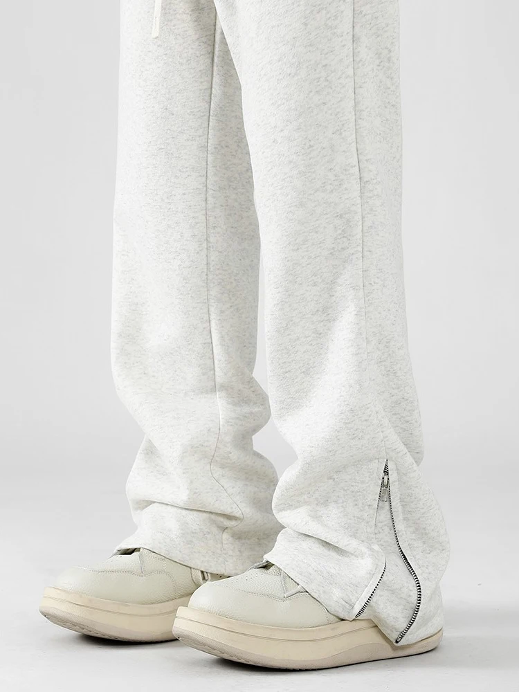 American Sle Men's Spor Trousers Autumn Winter Zipper Slit Straight Leg Micro Flared Pure Color Casual Pants
American Sle Men's Spor Trousers Autumn Winter Zipper Slit Straight Leg Micro Flared Pure Color Casual Pants