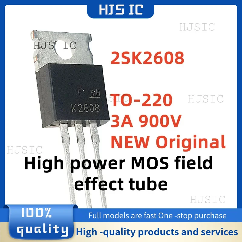 5-10-20 шт. НОВЫЕ Оригинальные 2SK2608 K2608 TO-220 3A 900V Одноканальные N-канальные силовые транзисторы MOSFET для электроники
5-10-20 шт. НОВЫЕ Оригинальные 2SK2608 K2608 TO-220 3A 900V Одноканальные N-канальные силовые транзисторы MOSFET для электроники