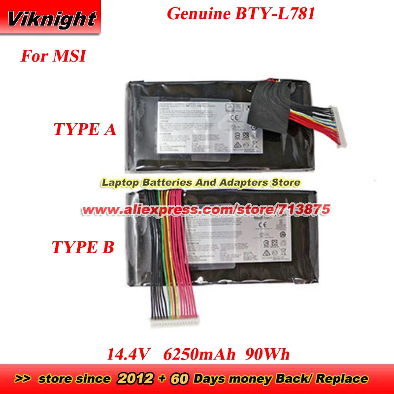 Genuine BTY-L781 90Wh battery for MSI GT75 TITAN 8RF 8RG 8SG 8SF 9SG 8RF-003CN 8RG-002CN 8RG-085CN 8SG-033CN 9SG-276CN WT75 8SM
Genuine BTY-L781 90Wh battery for MSI GT75 TITAN 8RF 8RG 8SG 8SF 9SG 8RF-003CN 8RG-002CN 8RG-085CN 8SG-033CN 9SG-276CN WT75 8SM