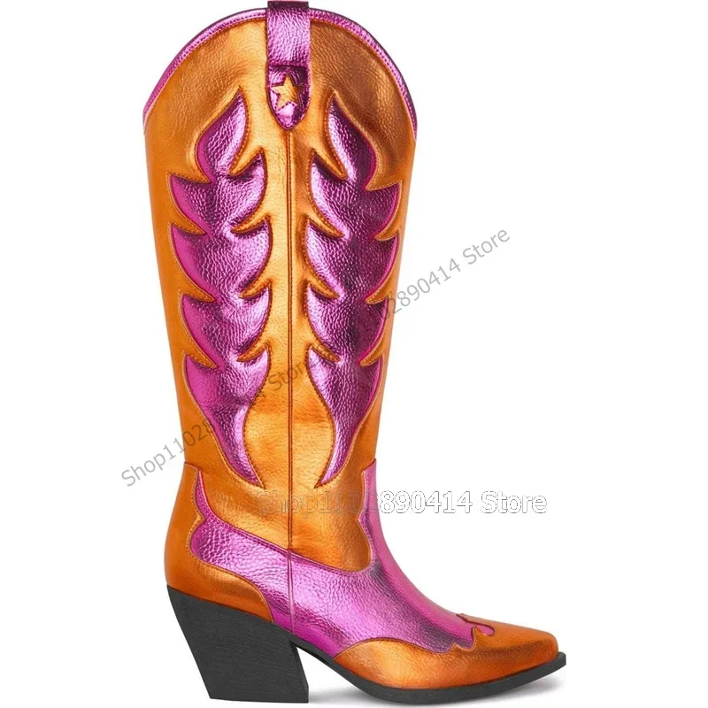 Rose Red Orange Totem Design Pointed Toe Boots Slip On Women Shoes Chunky Heels Fashion Party Banquet 2023 Zapatos Para Mujere
Rose Red Orange Totem Design Pointed Toe Boots Slip On Women Shoes Chunky Heels Fashion Party Banquet 2023 Zapatos Para Mujere