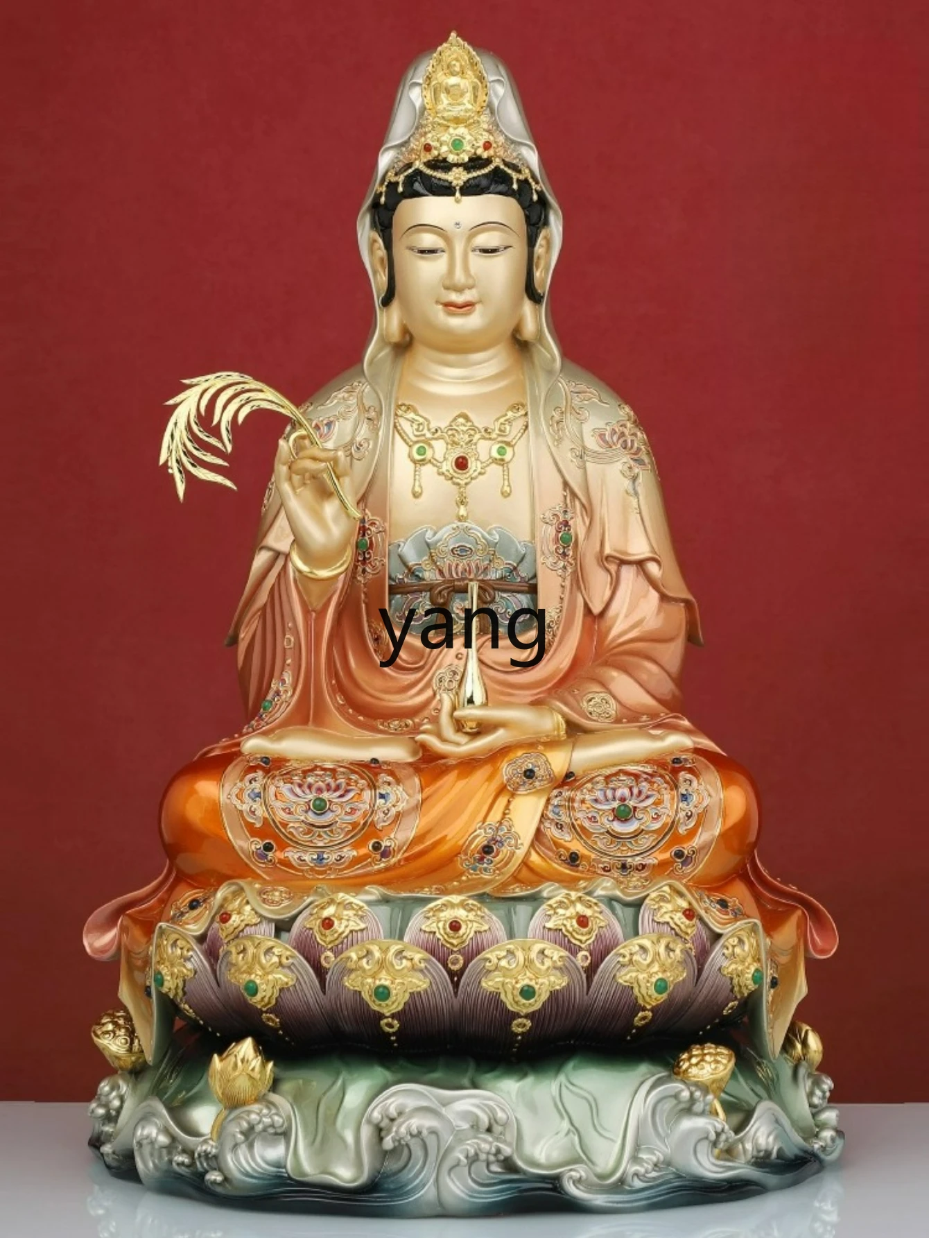 LTT Guanyin Bodhisattva Buddha Statue Home Offering Full Bronze Statue Guanyin Ornament
LTT Guanyin Bodhisattva Buddha Statue Home Offering Full Bronze Statue Guanyin Ornament