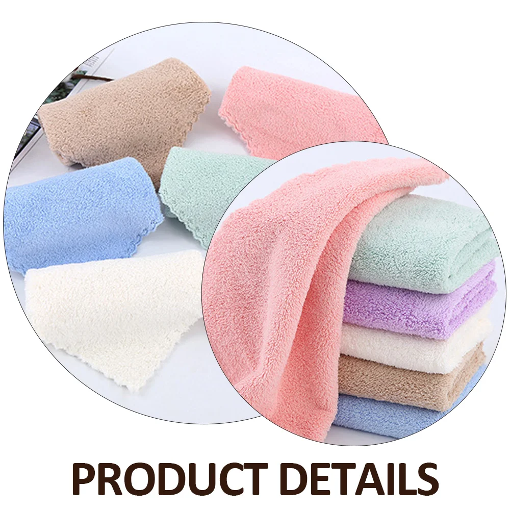 12 Pcs Coral Fleece Portable Absorbent Hand Towels Polyester Bath Practical Kerchiefs Eco Friendly
12 Pcs Coral Fleece Portable Absorbent Hand Towels Polyester Bath Practical Kerchiefs Eco Friendly
